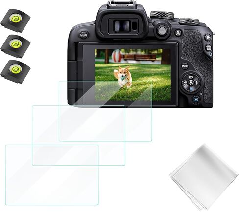 K&F CONCEPT Screen Protector Compatible with Canon EOS R6 II/R6/R7 Camera | Ultra Clear Tempered Glass Screen Protector Anti Scratch Bubble Free Ultra Resistant PF18 in Kuwait