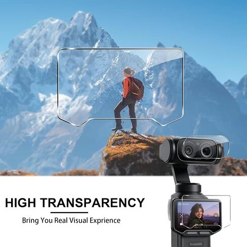 Tempered Glass Screen Protector Compatible for Insta 360 Luna Ultra,9H Hardness,Anti-Scratch,High Definition(3 Pack) in Kuwait