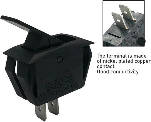 1pc 15A 250V Rocker Switch ZE-205A Normally Open 2 Position 2 Pin Electrical Equipment Power Switch in Kuwait
