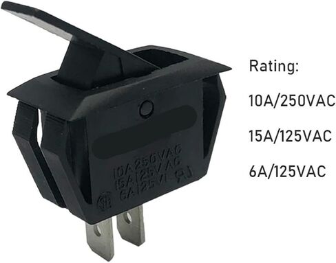 1pc 15A 250V Rocker Switch ZE-205A Normally Open 2 Position 2 Pin Electrical Equipment Power Switch in Kuwait