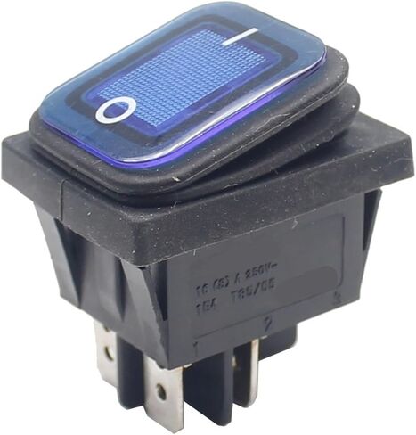 1pc SJ3-2P-21n-3-LK 30x22 Rocker Switch 12V LED 220V 16A 250VAC KCD4-201 DPST Switch 4pin in Kuwait