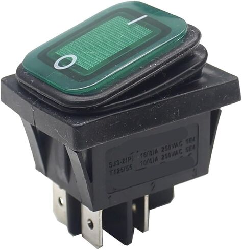 1pc SJ3-2P-21n-3-LK 30x22 Rocker Switch 12V LED 220V 16A 250VAC KCD4-201 DPST Switch 4pin in Kuwait