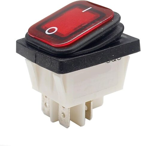 1pc SJ3-2P-21n-3-LK 30x22 Rocker Switch 12V LED 220V 16A 250VAC KCD4-201 DPST Switch 4pin in Kuwait