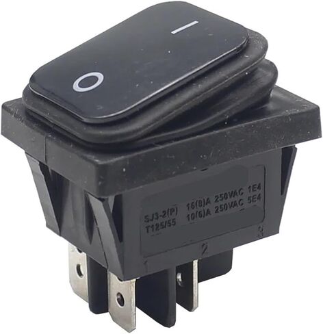 1pc SJ3-2P-21n-3-LK 30x22 Rocker Switch 12V LED 220V 16A 250VAC KCD4-201 DPST Switch 4pin in Kuwait