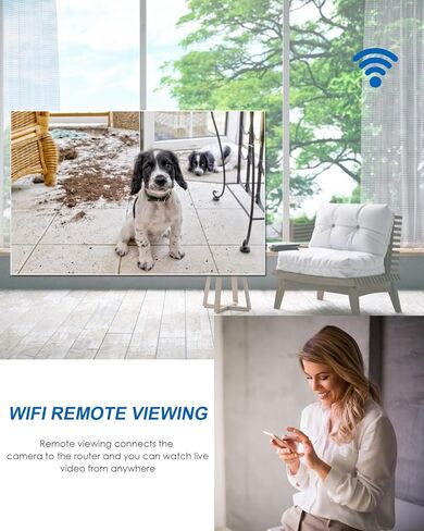 Hidden Camera Clock 1080P WiFi Indoor Security Camera Clock No Audio | Wireless Nanny Cam with Night Vision/Motion Detection Secret Cameras for Home Office Surveillance in Kuwait