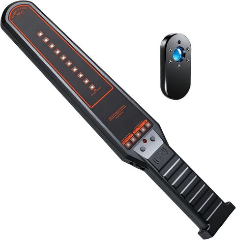 Hidden Camera Detector & GPS Tracker Finder – RF Signal Scanner with Magnetic Field Detection, Infrared Camera Lens Finder, Stranger Intrusion Alarm, Portable Anti Spy Device for Home, Hotel & Travel in Kuwait