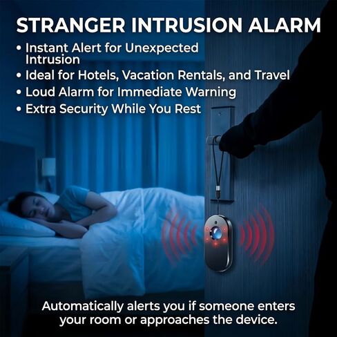 Hidden Camera Detector & GPS Tracker Finder – RF Signal Scanner with Magnetic Field Detection, Infrared Camera Lens Finder, Stranger Intrusion Alarm, Portable Anti Spy Device for Home, Hotel & Travel in Kuwait