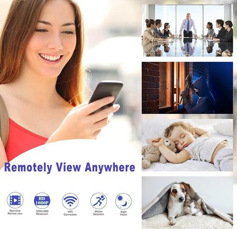 USB Charger Hidden Camera 1080P, Indoor Security Camera with Night Vision and Motion Detection for Home & Baby Monitor in Kuwait