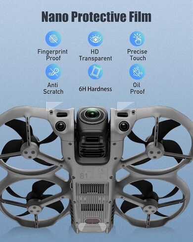 4 Pack Radar Protector for DJI AVATA 360, Featuring Nano-Protective Film, Scratch-Resistant, Bubble-Free,High-Definition Clarity in Kuwait