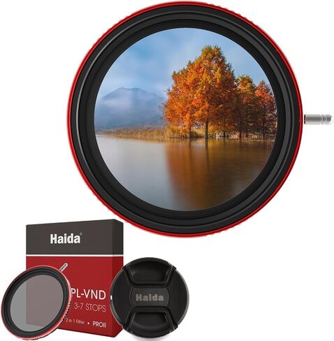 Haida PROII CPL-VND 2-in-1 ND8-ND128 Filter Polarizing Filter with Adjustable (3-7 Stops) ND Neutral Density Filter for Camera Lens (72mm) in Kuwait