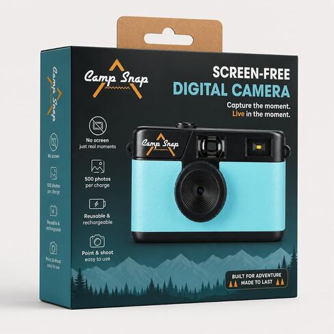 Camp Snap Screen-Free Digital Camera 8MP 4GB Memory Seaglass Blue in Kuwait