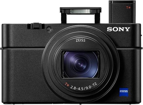 Sony Cyber-Shot RX100 VII (DSC-RX100M7) Premium Compact Digital Camera Bundle with Sandisk 128GB Memory Card, Triple Battery Pack, Travel Deco Gear Case & Photography Accessory Kit in Kuwait