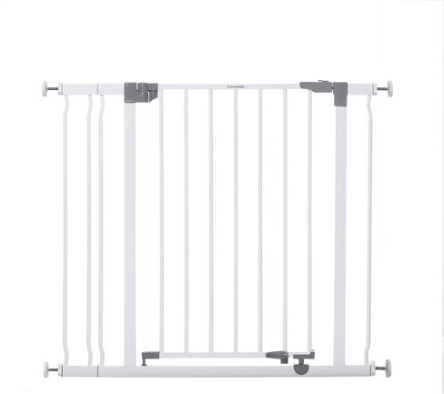 Dreambaby Liberty Walk Thru Baby Safety Gate Set - with 3.5inch Extension Panel - Fits 29.5-36.5inch Openings - Pressure Mounted Security Gates - White in Kuwait
