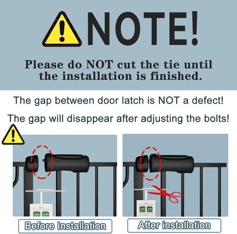 Extra Wide Baby Gate 53-62 Inch Black Walk THR Dog Gates Doorways House No Drill Pressure Mounted Auto Close Long Child Safety Gate for Kids and Pet in Kuwait