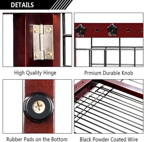 VINGLI Dog Gate for Stairs Free Standing Pet Gate for Driveway, Solid Wood Puppy Doggie Gates for Indoors Adjustable from 40" to 71" Wide in Kuwait