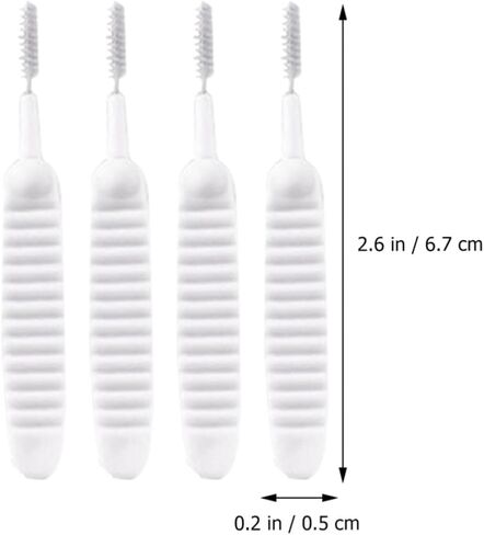 Cleaning Brush and Preventing Clogging in Narrow Gaps Anti-Clogging 30pcs Mini Plastic Brush Designed for Cleaning Hard-to-Reach Areas for Shower Nozzle Holes and Phone Holes in Kuwait