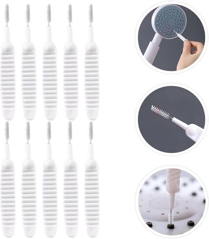 Cleaning Brush and Preventing Clogging in Narrow Gaps Anti-Clogging 30pcs Mini Plastic Brush Designed for Cleaning Hard-to-Reach Areas for Shower Nozzle Holes and Phone Holes in Kuwait
