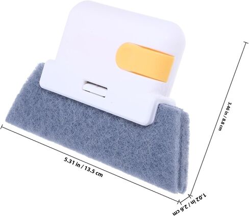 Gatuida Two-in-one Detachable Window Cleaning Brush Pp Material 6pcs with Hidden Scraper Comfortable Grip for Hard-to-Reach Corners, for Sliding Door Tracks and Shower Slot Cleaning in Kuwait