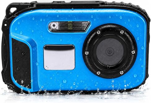 Underwater Camera 48MP 1080P with 16X Zoom and 2.4in LCD | 48MP underwater camera with 1080P video, 16X zoom, 2.4in LCD, selfie mirror and up to 5m underwater use. in Kuwait