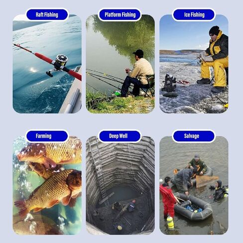 Dpofirs 4.3in 1080P HD Underwater Fishing Camera | 15m Cable Video Fish Finder 500W Sensor 220° Wide Angle for Ice Fishing in Kuwait