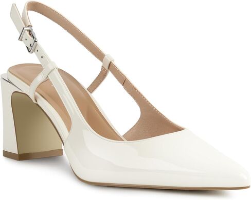 Women‘s Slingback Comfortable Block Chunky Heels with Closed Pointed Toe Pumps Casual Dress Shoes for Wedding Dance Party Work Office in Kuwait
