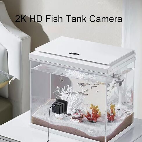Fish Tank Camera,2K HD 140 Wide Angle WiFi Aquarium Camera | with AI Motion Detection in Kuwait