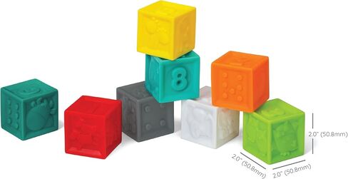 Infantino Squeeze and Stack Block Set, Soft Blocks, 6+ Months in Kuwait