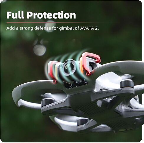 Gimbal Bumper Guard for DJI Avata 2, Lens Safety Bumper PTZ Protect Bar, Aluminum Alloy Anti-Collision Camera Protector for Avata 2 FPV Drone Accessories (Black) in Kuwait