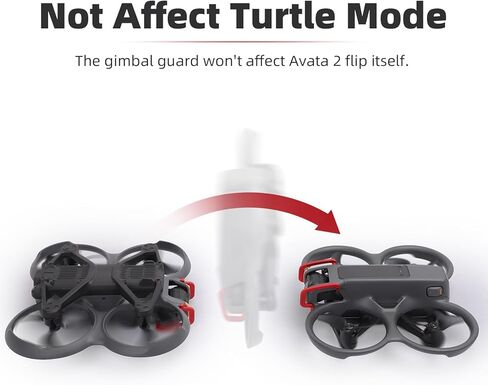 Gimbal Bumper Guard for DJI Avata 2, Lens Safety Bumper PTZ Protect Bar, Aluminum Alloy Anti-Collision Camera Protector for Avata 2 FPV Drone Accessories (Black) in Kuwait