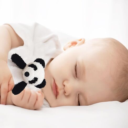 Baby White Panda Soft Stuffed Animal Security Blanket, Plush Panda Character Lovey Blanket, Baby Shower/Nursery Gift, Newborn Infant Toddler Snuggle Blankie for Boys Girls, 14 Inches in Kuwait