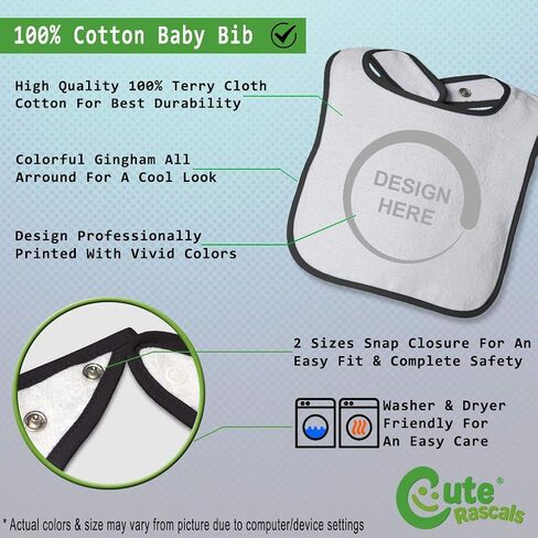 Cute Rascals Toddler & Baby Bibs Burp Cloths Lawyer Attorney Work Product Style C Funny Humor Cotton Baby Items for Baby Girl & Boy White Black Design Only in Kuwait