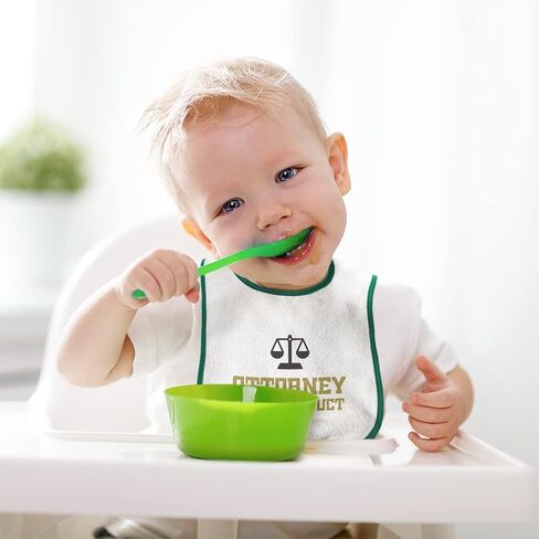 Cute Rascals Toddler & Baby Bibs Burp Cloths Lawyer Attorney Work Product Style C Funny Humor Cotton Baby Items for Baby Girl & Boy White Black Design Only in Kuwait