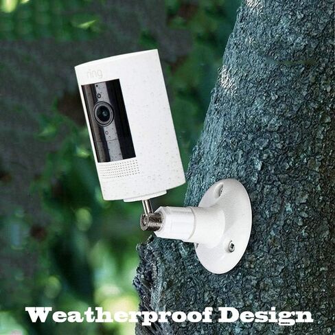 3 Pack Camera Wall Mount for R-ing Stick Up Cam & Outdoor Cam Plus, White | 360° Adjustable Bracket, Stable Security Camera Holder, for Outdoor Cam Pro/Plug-in/Indoor Cam(1st Gen), Easy Installation in Kuwait