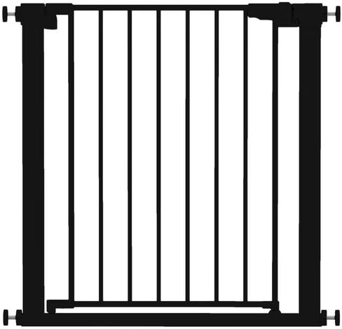 Pressure Mounted Baby Gate for Stairs, Extra Wide 29-48.8 Inch Adjustable, Auto-Close, Double Lock, 29.9" Tall Metal Dog Gates for Doorways, Kitchen & Hallways, CPC & CE Certified, Black in Kuwait