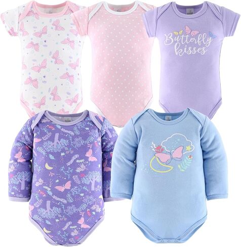 The Peanutshell Baby Layette Gift Set for Girls, Newborn Girl Gift Sets, Baby Clothes & Essentials, Purple Butterfly in Kuwait