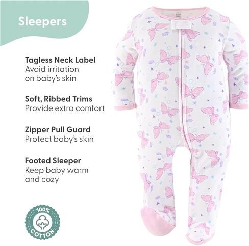 The Peanutshell Baby Layette Gift Set for Girls, Newborn Girl Gift Sets, Baby Clothes & Essentials, Purple Butterfly in Kuwait