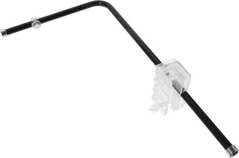 Aquarium Light Holder L Shaped Single Arm Aluminum Alloy Lamp Rack for Fish Tank Clip on 20mm Glass Removable Install Position Supports Fish Tank Light in Kuwait
