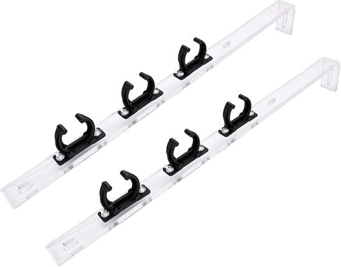 Acrylic Aquarium Light Tube Clips with 92% Light Transmittance | Adjustable Clamp Holder for Fish Tank LED Tube, External Mount for Glass Tanks up to 120cm in Kuwait