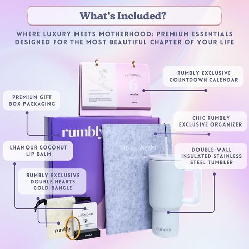 1st Trimester Mom-to-Be Essentials Box - Pregnancy Gifts for Expecting Mom - Care Package with Essential New Mommy Items & Pregnancy Must-Haves - First Trimester in Kuwait