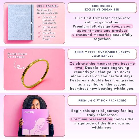 1st Trimester Mom-to-Be Essentials Box - Pregnancy Gifts for Expecting Mom - Care Package with Essential New Mommy Items & Pregnancy Must-Haves - First Trimester in Kuwait