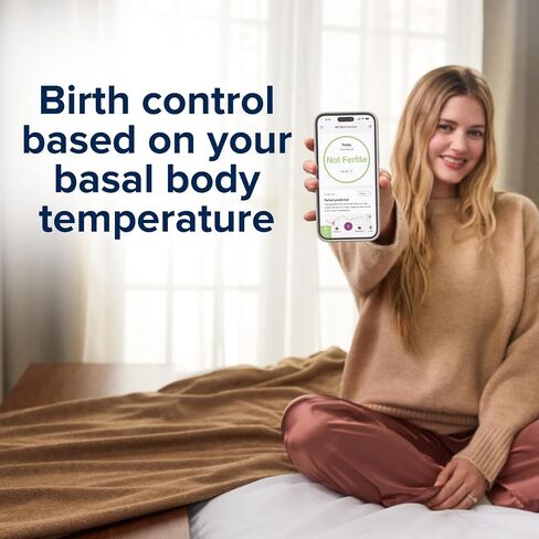 Clearblue & Natural Cycles Hormone-Free Birth Control Kit Starter Pack, 3 Month Subscription to The Natural Cycles app, 15 Digital Ovulation Tests, 1 Digital Basal Thermometer in Kuwait