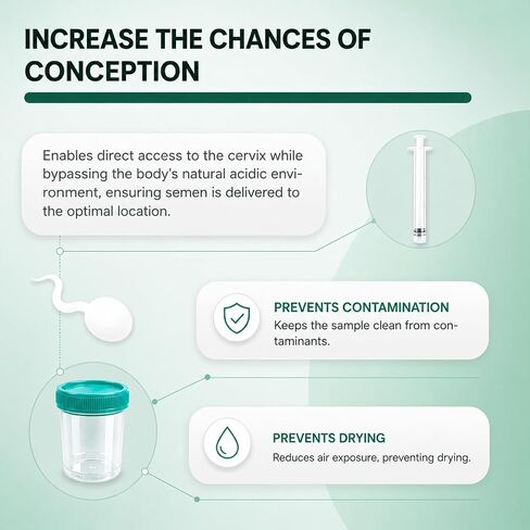 Home Insemination Kit for Women – Safe & Comfortable Artificial Insemination Kit with Discreet Design for Fertility & Family Planning in Kuwait