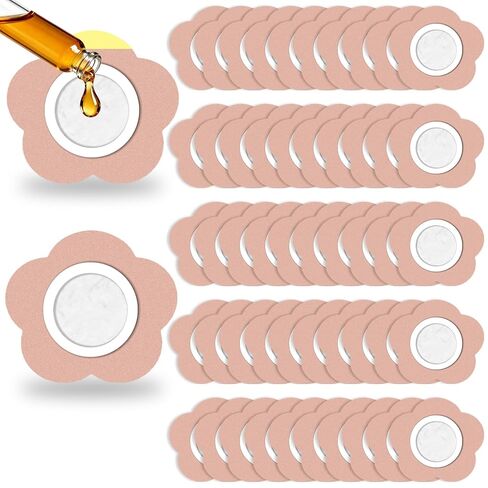 Castor Oil Belly Button Patches 50 Count Cotton Pads | Disposable Leak Resistant Cotton Patches Designed for Easy Application and Everyday Personal Care in Kuwait