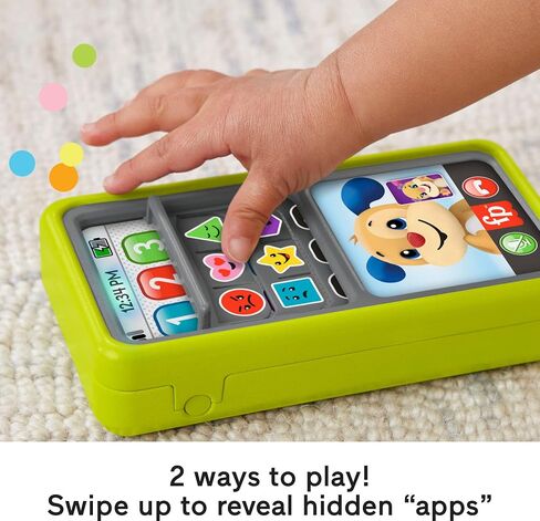 Fisher-Price Baby & Toddler Toy Laugh & Learn 2-in-1 Smartphone, Educational Musical Activity for Pretend Play Infants Ages 9+ Months in Kuwait