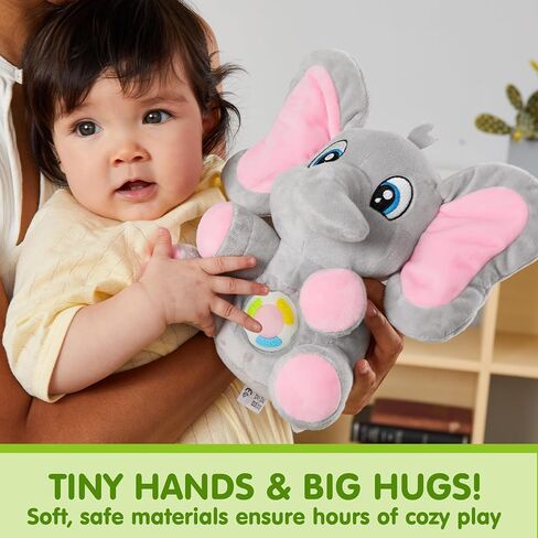 JOYIN Musical Elephant Plush Baby Toy, Stuffed Animal with Music & Light, Baby Musical Soft Plush Toys for Infant Babies, Easter Birthday Gifts for Boys and Girls 6+ Months in Kuwait