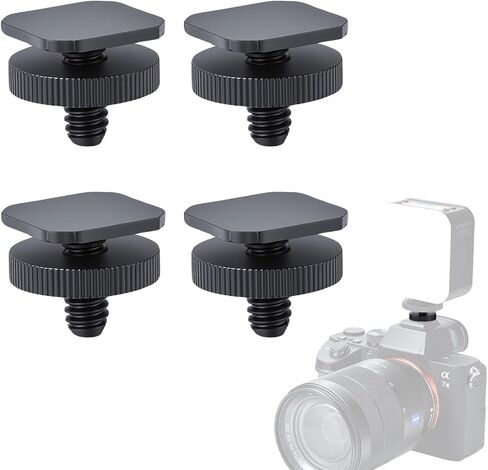 UTEBIT 1/4 Inch Camera Adapter Screws, 4 Packs | Versatile Flash Hot Shoe Mounts, For DSLR Camera Rigs, For Tripods, For Mounting Accessories in Kuwait