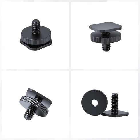 UTEBIT 1/4 Inch Camera Adapter Screws, 4 Packs | Versatile Flash Hot Shoe Mounts, For DSLR Camera Rigs, For Tripods, For Mounting Accessories in Kuwait