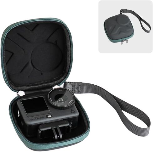Mini Carrying Case Compatible with DJI Osmo Action 6/5 Pro/4/3, DJI OSMO Nano, Gopro 13/12/11/10, Surface-Waterproof Travel Portable Mini Carrying Bag Adventure Combo Accessories (Grey) in Kuwait