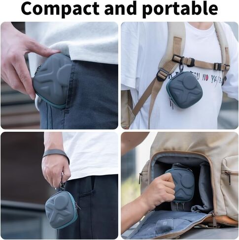Mini Carrying Case Compatible with DJI Osmo Action 6/5 Pro/4/3, DJI OSMO Nano, Gopro 13/12/11/10, Surface-Waterproof Travel Portable Mini Carrying Bag Adventure Combo Accessories (Grey) in Kuwait