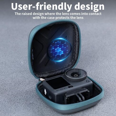 Mini Carrying Case Compatible with DJI Osmo Action 6/5 Pro/4/3, DJI OSMO Nano, Gopro 13/12/11/10, Surface-Waterproof Travel Portable Mini Carrying Bag Adventure Combo Accessories (Grey) in Kuwait